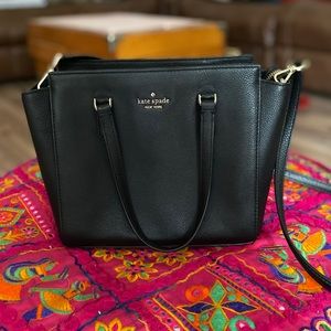 Kate Spade black leather bag